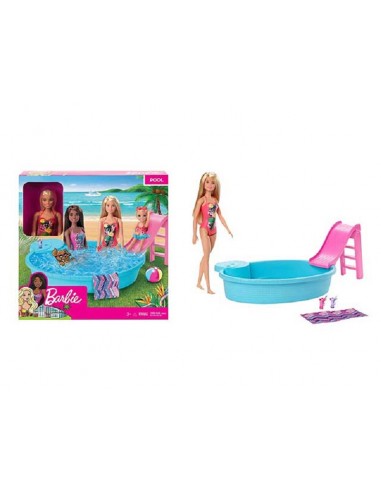 Barbie sale con piscina