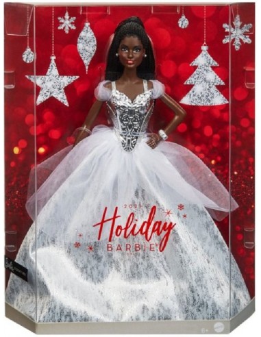 BARBIE HOLIDAY 2021 DA COLLEZIONE BAMBOLA DI COLORE