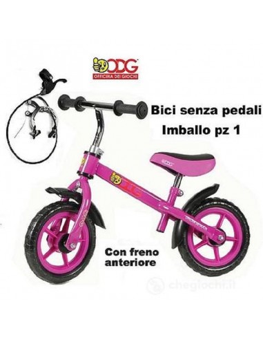 BICI PEDAGOGICA COLORE ROSA CON FRENO...
