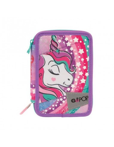 GO POP ASTUCCIO 3 ZIP COMPLETO UNICORN
