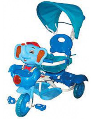 TRICICLO ELEFANTINO AZZURRO CON LUCI...