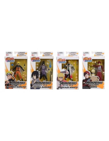 NARUTO PERSONAGGI ANIME HEROES 17 CM....